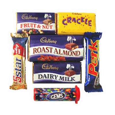 send Pack of 6 Cadbury's Assorted Chocolates to solapur