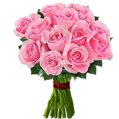  send  bunch of pink roses to solapur