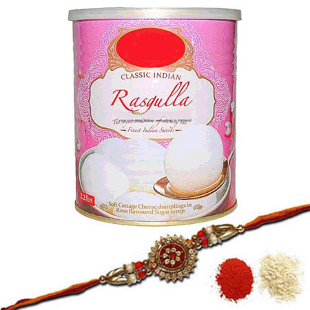 rasgulla with rakhi