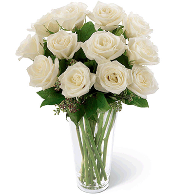 send 12 roses in vase to solapur
